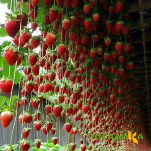 Клубника ампельная Анастасия купить по цене от 370р. в интернет-магазине «Посадика» с доставкой почтой в в Ефремове и по всей России – [изображение №1].